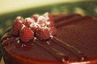 Poured ganache makes an elegant glaze for cakes.