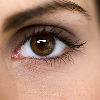 Strong lashes define the eyes and make them appear larger.