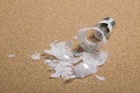 Broken light bulbs are a safety hazard.