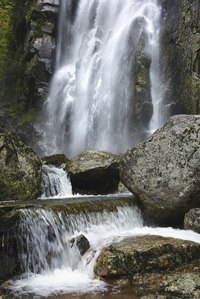 A waterfall in New York's Adirondack Mountains.