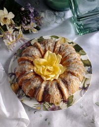 Glaze is often used on bundt cakes.