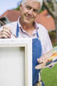 Canvas stretchers can warp over time.