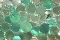 Water beads are available in a rainbow of decorative colors.