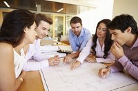 Colleagues working together