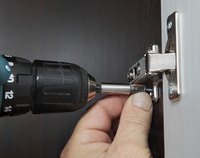Set a powered drill or driver on low speed to avoid stripping.