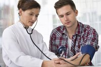 Young man at doctor