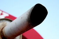 The exhaust is the end of your mower's breather system.
