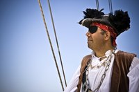 Pirates often wore clothing and jewelry that they stole on the high seas.
