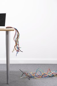 In the center of the room, messy cords become a safety issue.