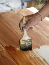 Always use a clean paintbrush when applying chemical stripper.
