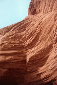 The effects of weathering are evident in sandstone formations.