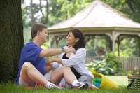 Build a gazebo with canopy using beams and canvas.