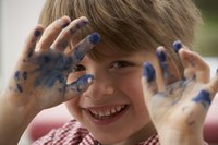 Remove paint from dirty fingers on your fabric chair.