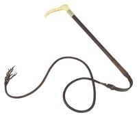 Quickly and easily create your own whip out of rope.