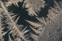Make needle-like frost on your windows with Epsom salt.
