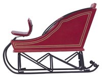 A sleigh is a popular Christmas decoration that will bring the holiday spirit to your own front lawn.