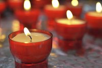 Reuse votive holders and old wax bits to make new candles.