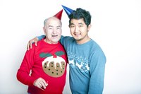 People of all ages can participate in an ugly Christmas sweater contest.