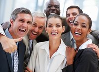 Image of happy employees.