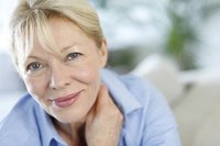 Close-up of smiling elderly woman