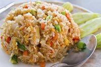 Make only as many servings as you need, because fried rice doesn't reheat well.