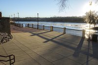 Columbus' Riverwalk provides sweeping views of the mighty Chattahoochee.