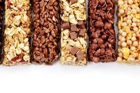 Make homemade granola bars with a blend of cooked whole oats and rolled oats.
