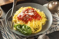 Treat spaghetti-squash noodles as you would the real pasta.