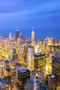 The I-57/I-294 interchange is just outside the Chicago loop.