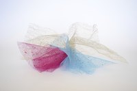 Tulle is inexpensive and available in a wide variety of colors.
