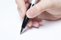 Sign the cancellation letter using a black ink pen.