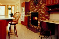 Create a wood frame to install cement board on brick.