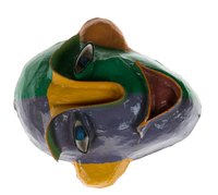Shiny papier mache enhances certain projects.