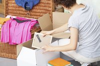 Store frames vertically in boxes to help prevent damage.