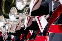 Marching band at parade.