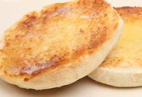 A toasted English muffin.