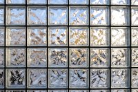 Glass block windows.