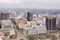 Business area in the Kenyan capital of Nairobi.