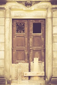 Boarded up tomb doors can give a sense of imminent danger.