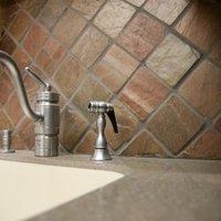 grouting marble backsplash