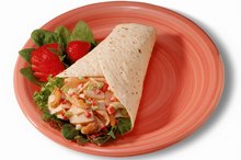 Nutrition Facts for White Tortilla Wraps