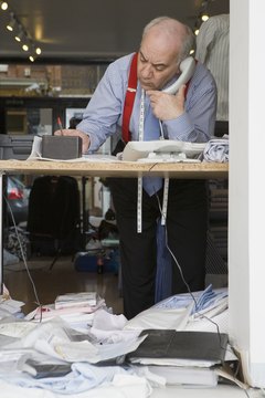 Tailor on telephone