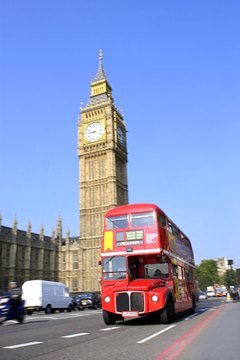 Big Ben is the iconic clock on the Houses of Parliament.