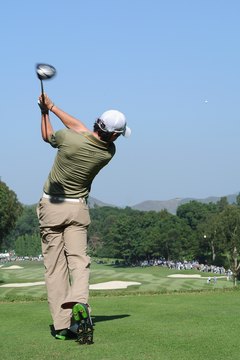 At the finish of his swing, 2011 U.S. Open champion Rory McIlroy has pivoted completely.