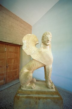 The sphinx of Greek mythology.