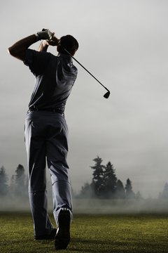 Use visual knowledge of results and note balance to guide swing improvement.