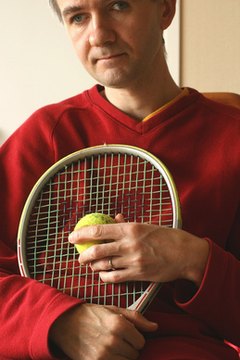 Different spots on a tennis racket vibrate in different ways.