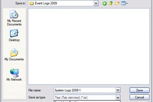 El "Visor de eventos" de Microsoft Windows registra sucesos que ocurren en la computadora.