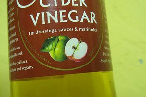 Vinagre de sidra de manzana.