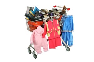 The handcart with clothes and footwear on a white background image by terex from Fotolia.com Everyone wins when you open a nonprofit clothing business: the charity, the volunteers and families.